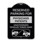 Signmission Reserved Parking for Physicians Patients Unauthorized Vehicles Towed Away, A-DES-BS-1824-23080 A-DES-BS-1824-23080 - alternate 1